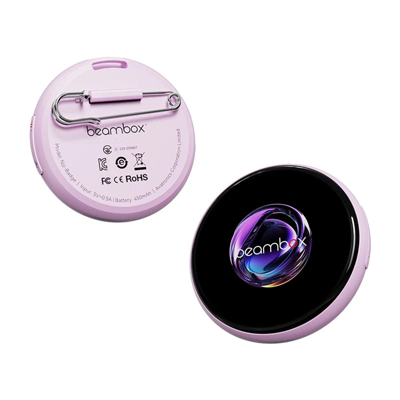 Smart Digital Display Badge | Wearable Video Name Tag with Custom GIF & Photo Display