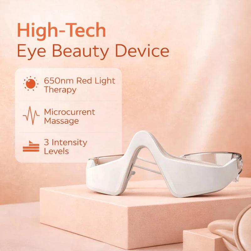 EMS Red Light Eye Massager | Dark Circle Remover & Eye Fatigue Relief Device