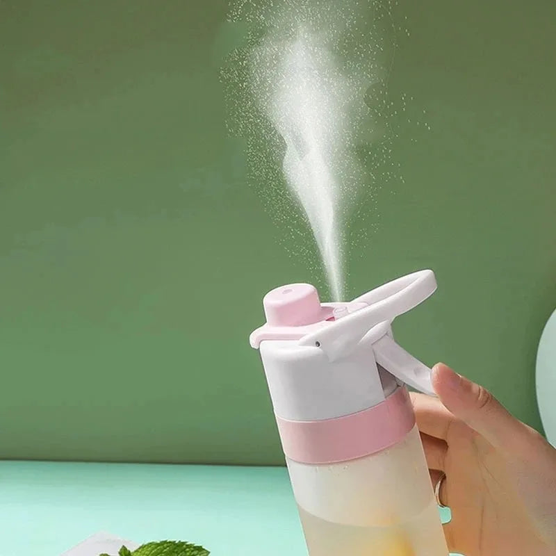 650ML Spray Water Bottle | Portable Fitness Gym Outdoor Drinking Bottle