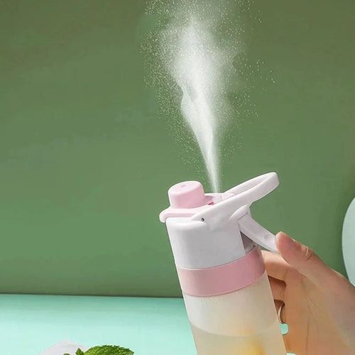 650ML Spray Water Bottle | Portable Fitness Gym Outdoor Drinking Bottle
