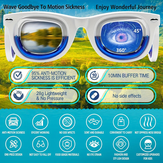 Kids' Motion Sickness Glasses - Ultra-Light Travel