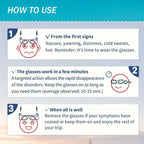 Kids' Motion Sickness Glasses - Ultra-Light Travel