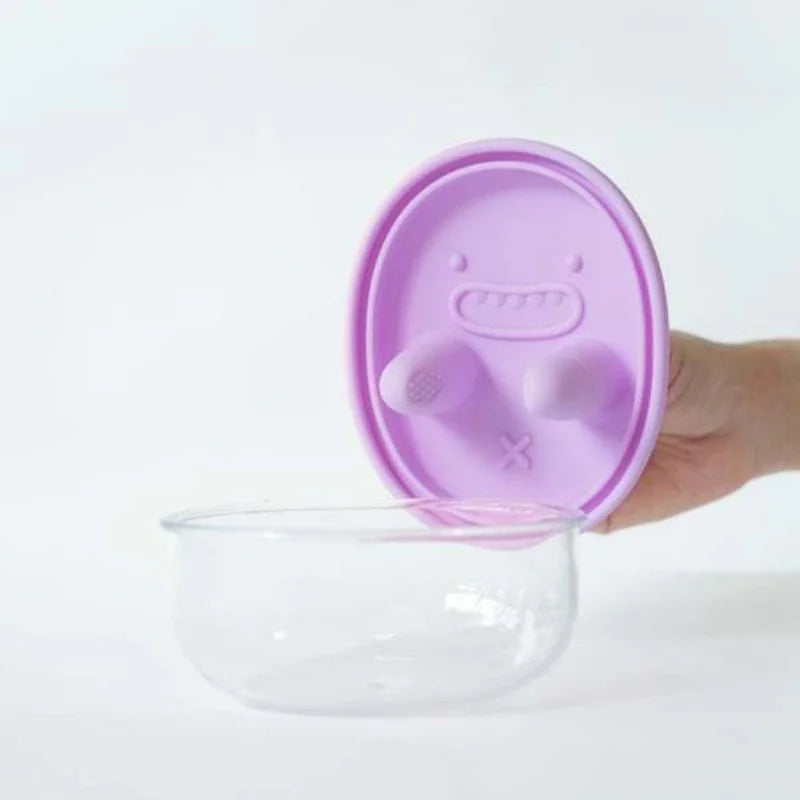 Portable Silicone Snack Storage Box | Airtight Travel Food Container with Lid