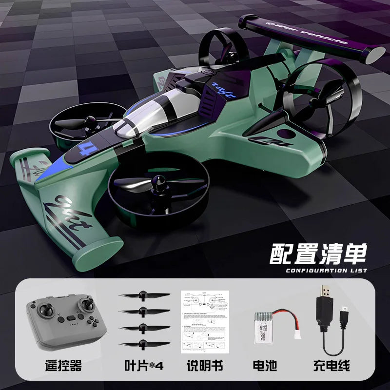 Land Air Dual-Use Quadcopter Drift Toy Car 2-in-1