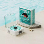 Portable Bluetooth Speaker Mini Retro Vinyl Player with RGB Lights Wireless Sleep Aid Speaker