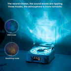 Portable Bluetooth Speaker Mini Retro Vinyl Player with RGB Lights Wireless Sleep Aid Speaker