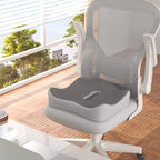 Ergonomic Memory Foam Lumbar Support Pillow 3-Zone Seat Cushion for Office Chair Car & Wheelchair