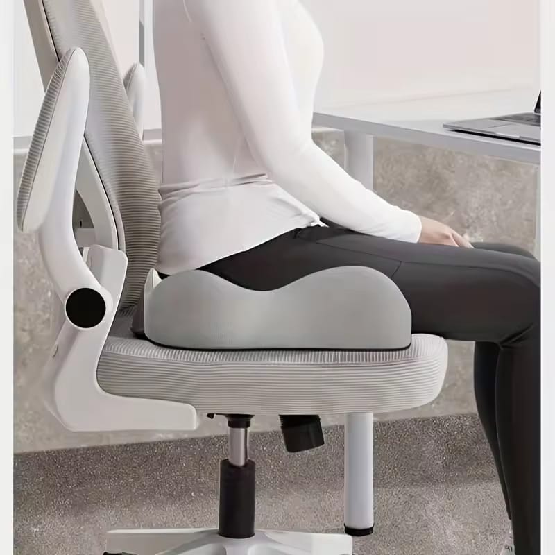 Ergonomic Memory Foam Lumbar Support Pillow 3-Zone Seat Cushion for Office Chair Car & Wheelchair