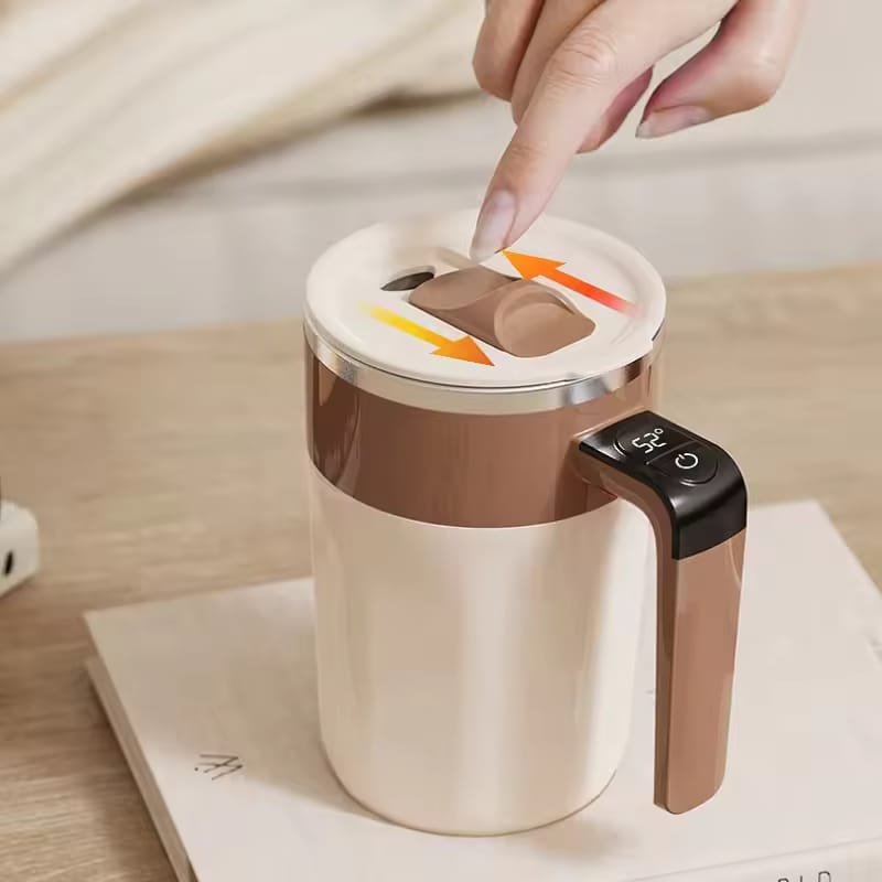 400ML Magnetic Self Stirring Mug with LED Temperature