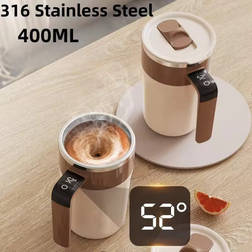 400ML Magnetic Self Stirring Mug with LED Temperature