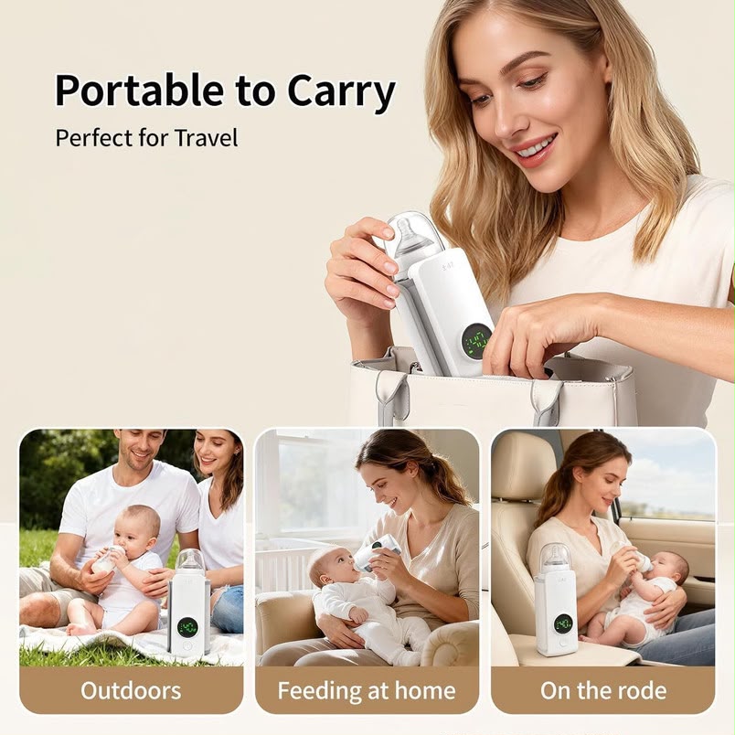 Portable Rechargeable Baby Bottle Warmer