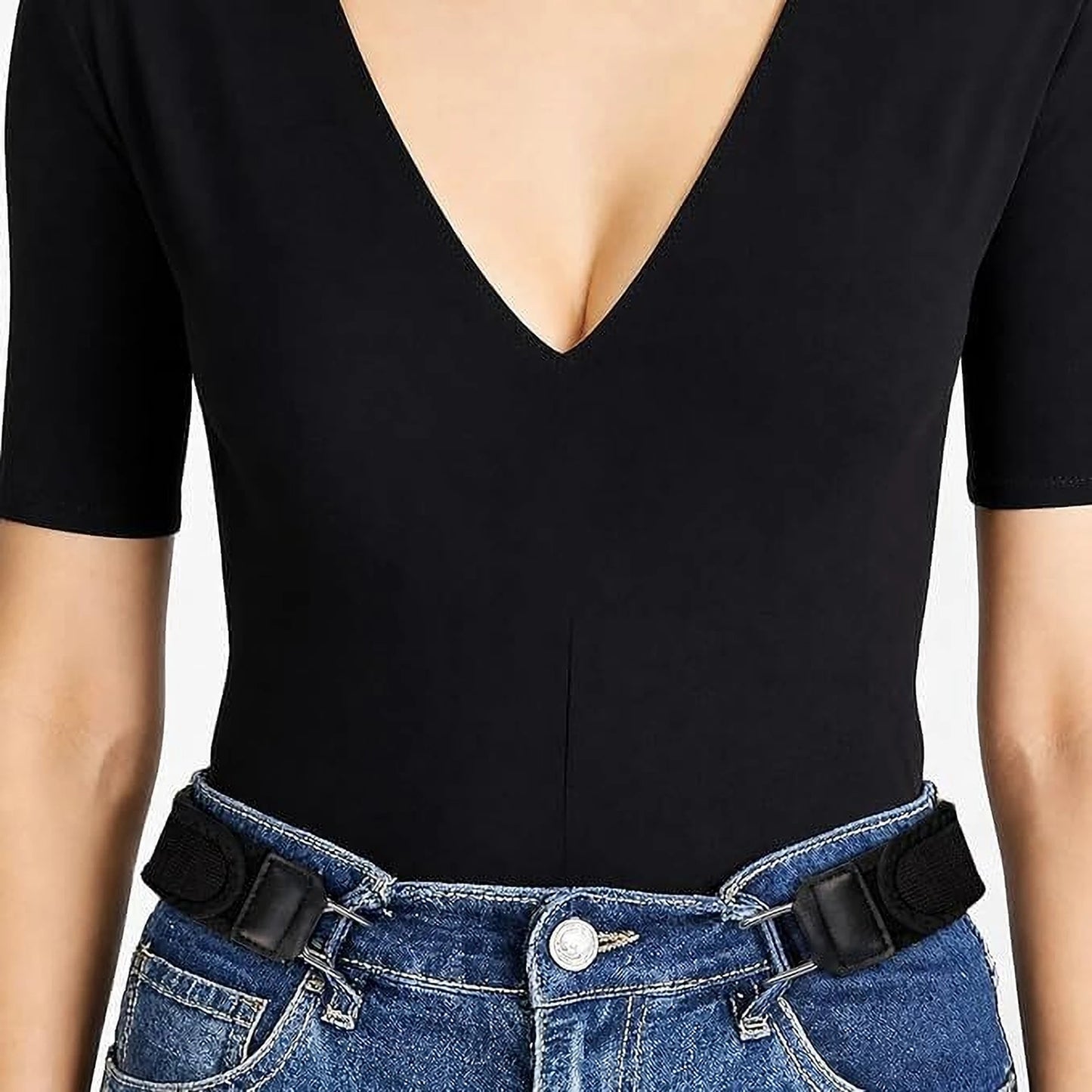 Buckle-Free Elastic Stretch Belt